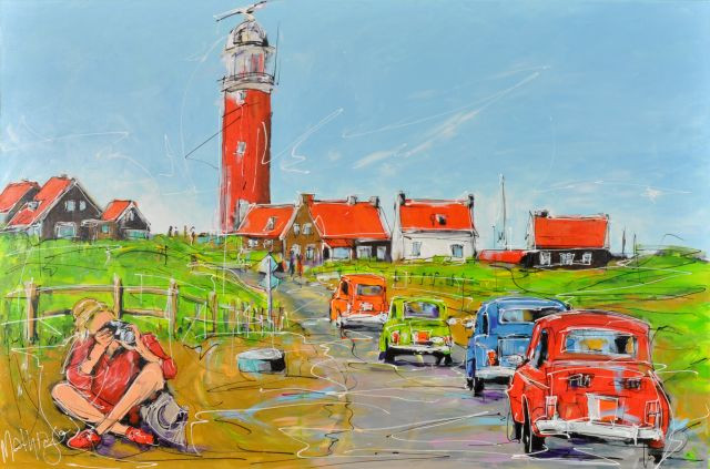 Mathias Schilder + Op de foto bij Eierland Texel